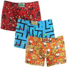 Styx 3PACK pánske boxerky long art klasická guma viacfarebné (3F12914) - veľkosť M