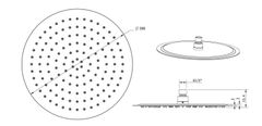 SAPHO SLIM hlavová sprcha, kruh 300mm, leštená nerez MS573 - Sapho