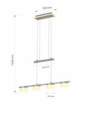 WOFI WOFI Závesné svietidlo Jesse 1x 21W LED 1450lm 3000K matný nikel 7054-503