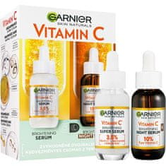 Garnier Darčeková sada denného a nočného séra Vitamin C 2 x 30 ml