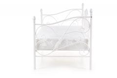 Halmar Kovová posteľ Sumatra 90x200 jednolôžko biela