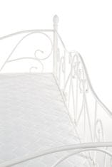 Halmar Kovová posteľ Sumatra 90x200 jednolôžko biela