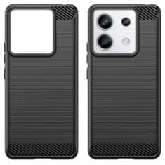 Techsuit Puzdro Carbon Bush TPU pre Xiaomi Redmi Note 13 Pro/Poco X6 - Čierna KP29166