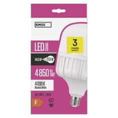 EMOS LED žiarovka Classic T140 / E27 / 44,5 W (270 W) / 4 850 lm / neutrálna biela