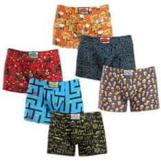 Styx 6PACK pánske boxerky long art klasická guma viacfarebné (6F12697124) - veľkosť L