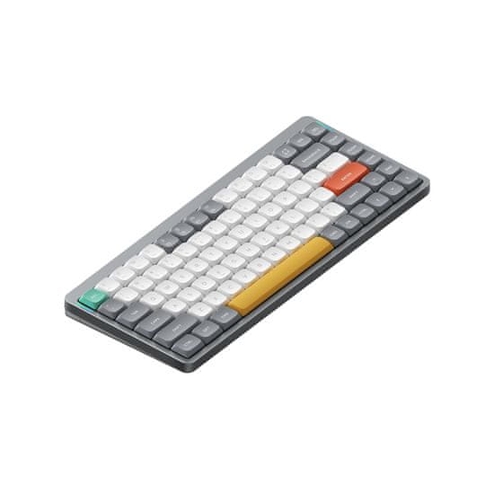 NuPhy Air75 V2 Bezdrôtová Mechanická Klávesnica Slim, Lunar Gray, Gateron Aloe