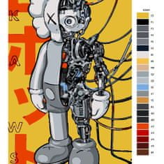 Malujsi Maľovanie podľa čísel - Robot - 80x120 cm, bez dreveného rámu
