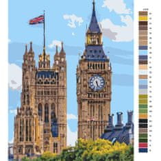 Malujsi Maľovanie podľa čísel - Big Ben - 80x120 cm, plátno vypnuté na rám