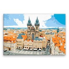 Malujsi Maľovanie podľa čísel - Praha - 120x80 cm, bez dreveného rámu