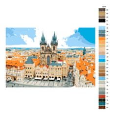 Malujsi Maľovanie podľa čísel - Praha - 120x80 cm, bez dreveného rámu