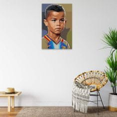Malujsi Maľovanie podľa čísel - Malý Ronaldo - 80x120 cm, bez dreveného rámu