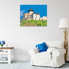 Malujsi Maľovanie podľa čísel - Trenčiansky hrad - 100x80 cm, plátno vypnuté na rám