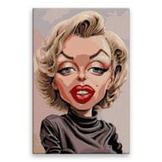 Malujsi Maľovanie podľa čísel - Marilyn Monroe 05 - 40x60 cm, bez dreveného rámu