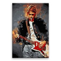 Malujsi Maľovanie podľa čísel - Kurt Cobain 02 - 40x60 cm, bez dreveného rámu