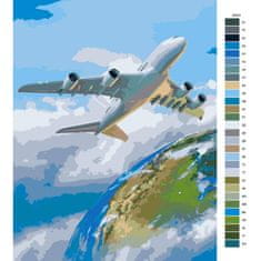 Malujsi Maľovanie podľa čísel - Let okolo sveta - 40x60 cm, bez dreveného rámu