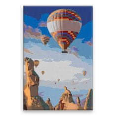 Malujsi Maľovanie podľa čísel - Let balónom - 80x120 cm, bez dreveného rámu