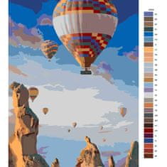 Malujsi Maľovanie podľa čísel - Let balónom - 80x120 cm, bez dreveného rámu