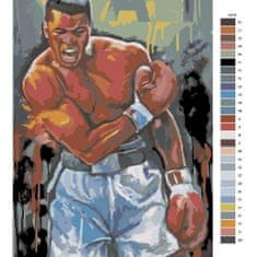 Malujsi Maľovanie podľa čísel - Muhammad Ali - 80x120 cm, plátno vypnuté na rám