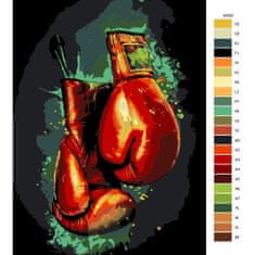 Malujsi Maľovanie podľa čísel - Boxerské rukavice - 40x60 cm, plátno vypnuté na rám