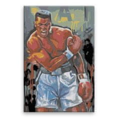 Malujsi Maľovanie podľa čísel - Muhammad Ali - 80x120 cm, plátno vypnuté na rám