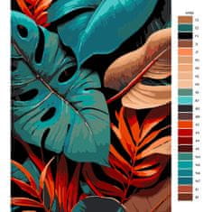 Malujsi Maľovanie podľa čísel - Farby džungle - 80x120 cm, bez dreveného rámu