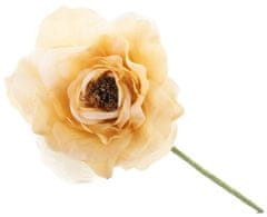 Kvet MagicHome, pivónia, zlatá, stonka, veľkosť kvetu: 16 cm, dĺžka kvetu: 24 cm, bal. 6 ks (6 ks)