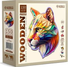 Wooden city Drevené puzzle Farebná puma 150 dielikov EKO