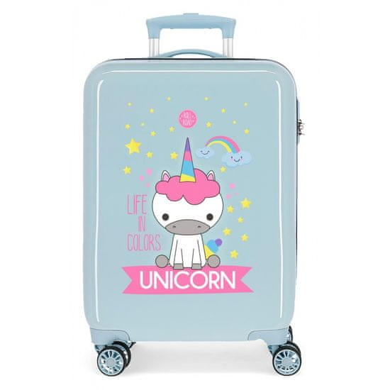 Jada Toys Luxusný ABS cestovný kufor UNICORN Green, 55x38x20cm, 34L, 4741466 (small)