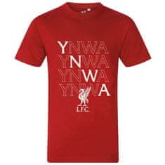 FAN SHOP SLOVAKIA Tričko Liverpool FC, červené, YNWA, bavlna | S