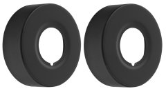 SAPHO , Rozeta 60/24 mm, výška 20 mm, čierna matná, RS216