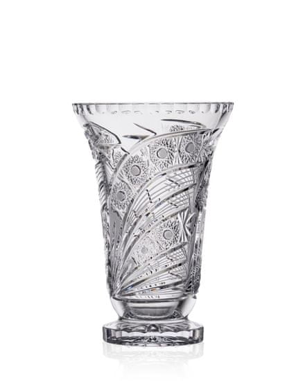 Bohemia Crystal Bohémia Crystal Ručne brúsená váza Kométa 255mm