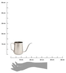 Dekorstyle Dekoratívna oceľová kanvica Escher 0,5 l strieborná