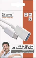 EMOS USB kábel 3.0 A/F-C/M OTG 15 cm