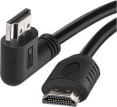 EMOS HDMI 2.0 high speed kabel A vidlice – A vidlice 90° 5 m