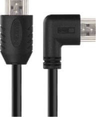 EMOS HDMI 2.0 high speed kabel A vidlice – A vidlice 90° 5 m