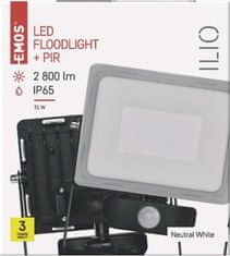 EMOS LED reflektor ILIO s pohybovým čidlom, 30W