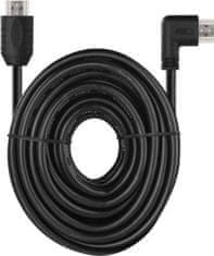 EMOS HDMI 2.0 high speed kabel A vidlice – A vidlice 90° 5 m