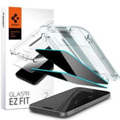 Spigen Anti-Spy Ochranné Tvrdené Sklo Glas.Tr ”Ez Fit” 2-Pack iPhone 15 Privacy