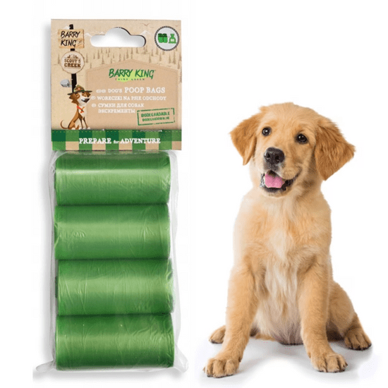 Hobby Zelené ekologické vrecká na psie výkaly 4x20 ks.