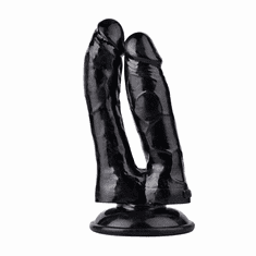 Xcock Vaginálno-análne dvojité dildo 20cm s podvodom, dve penisy pre anus pipes