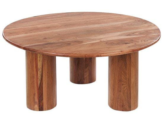 Beliani Konferenčný stolík zo svetlého akáciového dreva COLINA