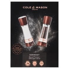 Cole Mason Súprava mlynčekov na korenie a soľ Derwent Chestnut Rose Gold