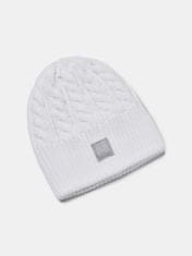 Under Armour Čiapka Halftime Cable Knit Beanie-WHT UNI