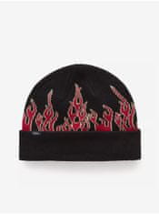 Vans Čierno-červená chlapčenská čiapka VANS Up in Flames Beanie UNI