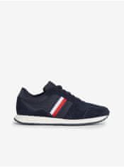 Tommy Hilfiger Tmavomodré pánske semišové tenisky Tommy Hilfiger Runner Evo Mix 44