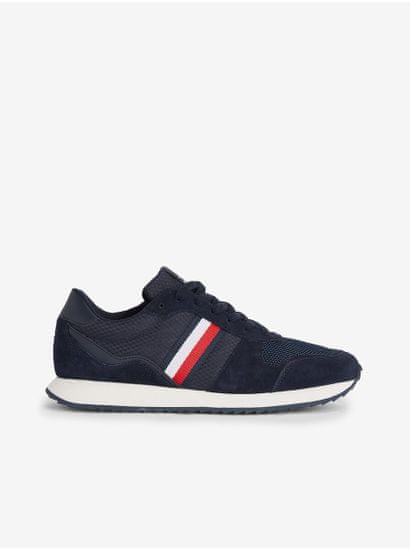 Tommy Hilfiger Tmavomodré pánske semišové tenisky Tommy Hilfiger Runner Evo Mix