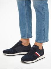 Tommy Hilfiger Tmavomodré pánske semišové tenisky Tommy Hilfiger Runner Evo Mix 44