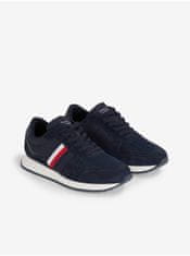 Tommy Hilfiger Tmavomodré pánske semišové tenisky Tommy Hilfiger Runner Evo Mix 44