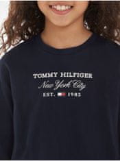 Tommy Hilfiger Tmavomodré dievčenské tričko Tommy Hilfiger 152