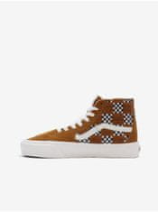 Vans Hnedé dámske členkové tenisky so semišovými detailmi VANS SK8-Hi 36